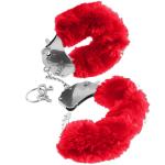 Меховые красные наручники Original Furry Cuffs
