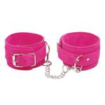 Розовые замшевые наручники Pink Wrist Cuffs