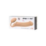 Телесный безремневой страпон Silicone Bendable Strap-On XL