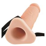  Полый поясной фаллоимитатор Silicone Hollow Extension - 25 см.