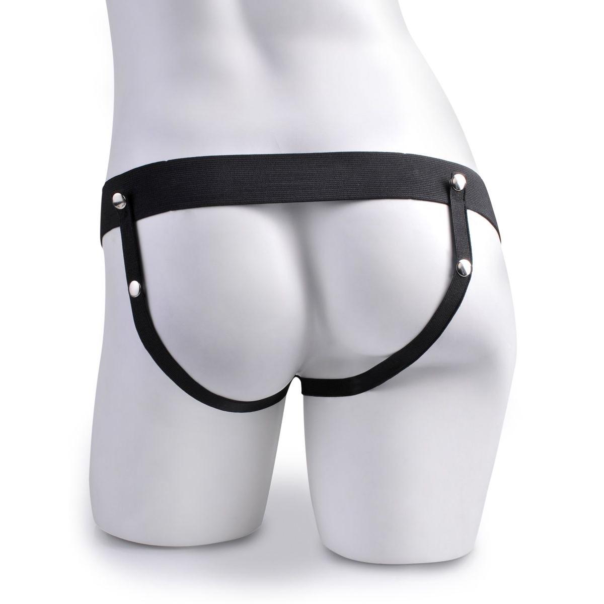 Телесный перезаряжаемый вибрострапон 6  Hollow Rechargeable Strap-On Remote - 17,5 см.