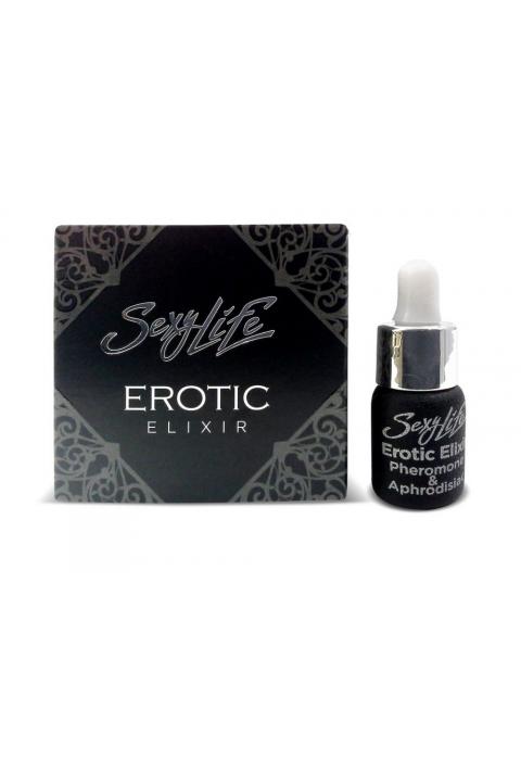 Эфирное масло-афродизиак с феромонами Sexy Life Erotic Elixir унисекс - 5 мл. Эфирное масло-афродизиак с феромонами Sexy Life Erotic Elixir унисекс - 5 мл.