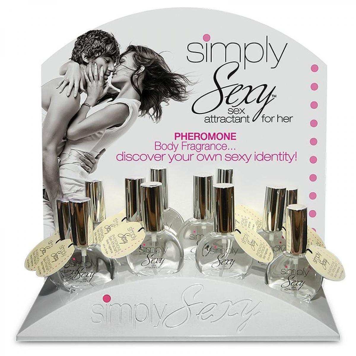 Дисплей из 12 женских духов Simply Sexy Pheromone Sex Attractant 
