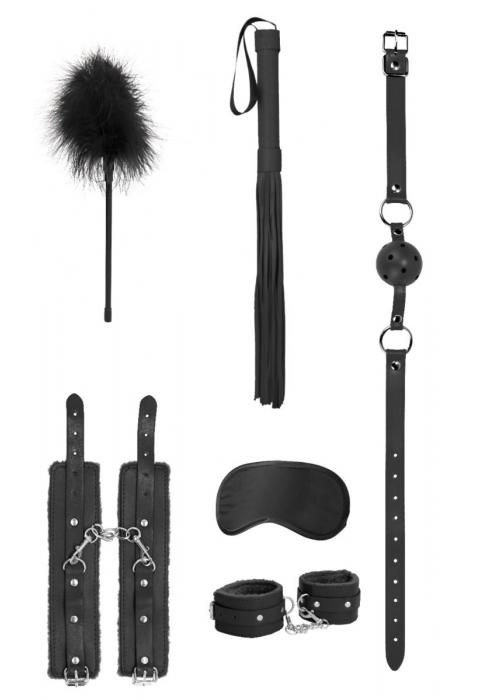 Черный игровой набор Beginners Bondage Kit