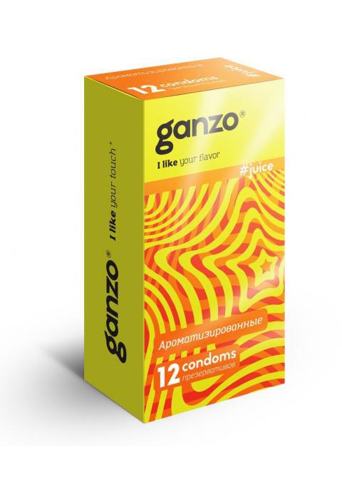 Ароматизированные презервативы Ganzo Juice - 12 шт.