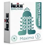 Презерватив Luxe Maxima WHITE  Гавайский Кактус  - 1 шт.
