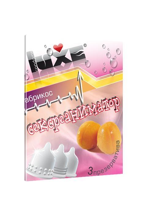 Презервативы Luxe Сексреаниматор с ароматом абрикоса - 3 шт. Презервативы Luxe Сексреаниматор с ароматом абрикоса - 3 шт.