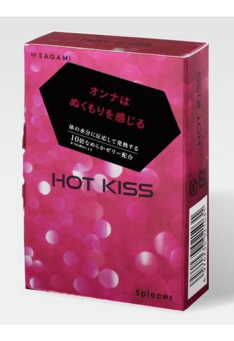 Презервативы с разогревающей смазкой Hot Kiss - 5 шт. Презервативы с разогревающей смазкой Hot Kiss - 5 шт.