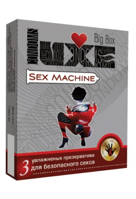 Ребристые презервативы LUXE Sex machine - 3 шт. Ребристые презервативы LUXE Sex machine - 3 шт.
