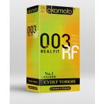 Сверхтонкие плотно облегающие презервативы Okamoto 003 Real Fit - 10 шт.
