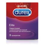 Сверхтонкие презервативы Durex Elite - 3 шт.