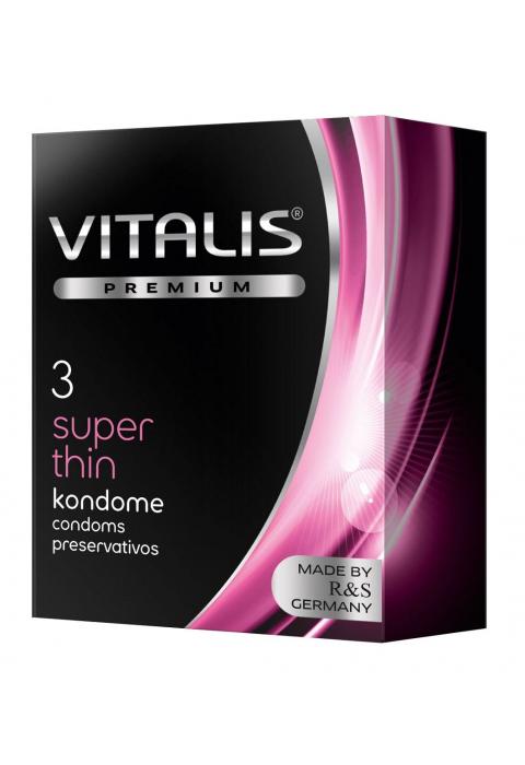 Ультратонкие презервативы VITALIS PREMIUM super thin - 3 шт.