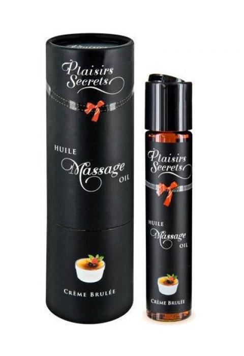 Массажное масло с ароматом крем брюле Huile de Massage Gourmande Creme Brulée - 59 мл.