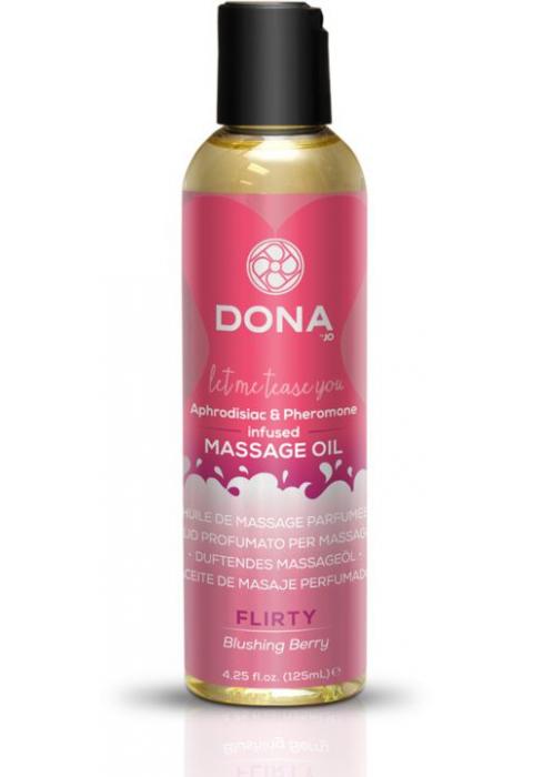 Массажное масло с феромонами DONA Flirty Blushing Berry - 125 мл. Массажное масло с феромонами DONA Flirty Blushing Berry - 125 мл.
