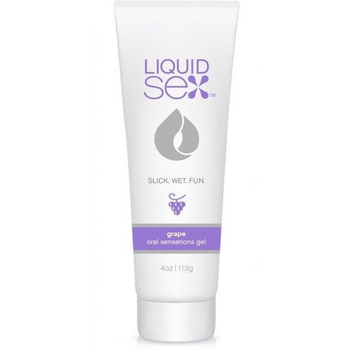 Гель для орального секса с ароматом винограда Liquid Sex Oral Sex Gel Grape - 113 гр. 