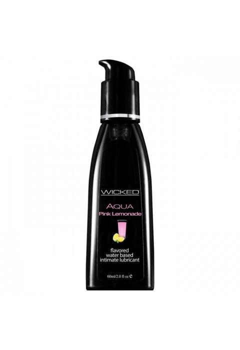 Лубрикант с ароматом розового лимонада WICKED AQUA Pink Lemonade - 60 мл. Лубрикант с ароматом розового лимонада WICKED AQUA Pink Lemonade - 60 мл.