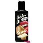  Съедобная смазка Lick It со вкусом белого шоколада - 100 мл.