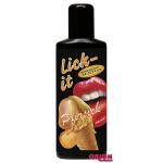 Съедобная смазка Lick It со вкусом персика - 100 мл.