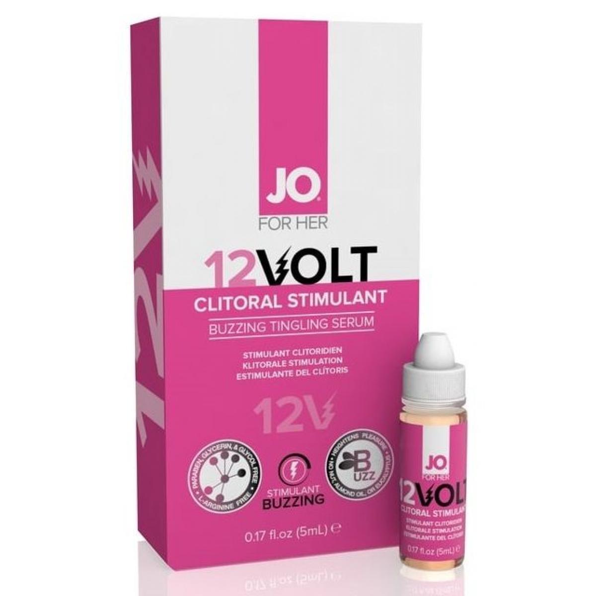 Возбуждающая сыворотка мощного действия JO Volt 12V - 5 мл.